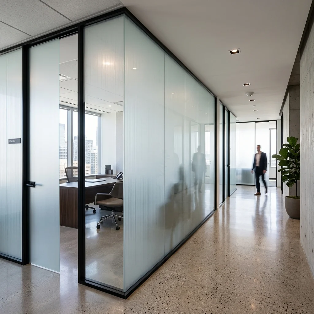 Frosted Glass Partitions