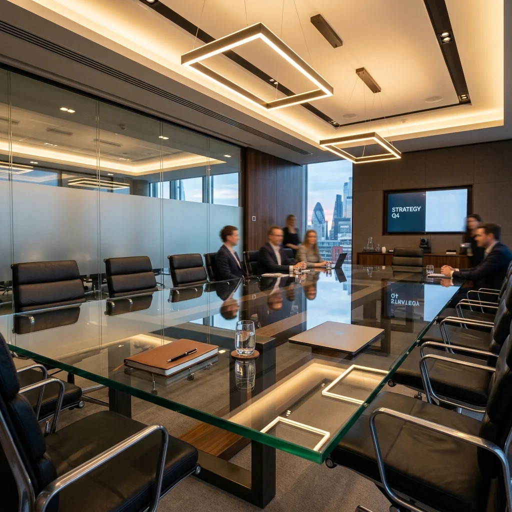 Glass Boardroom Table