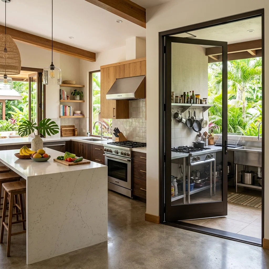Double Swing Screen Door