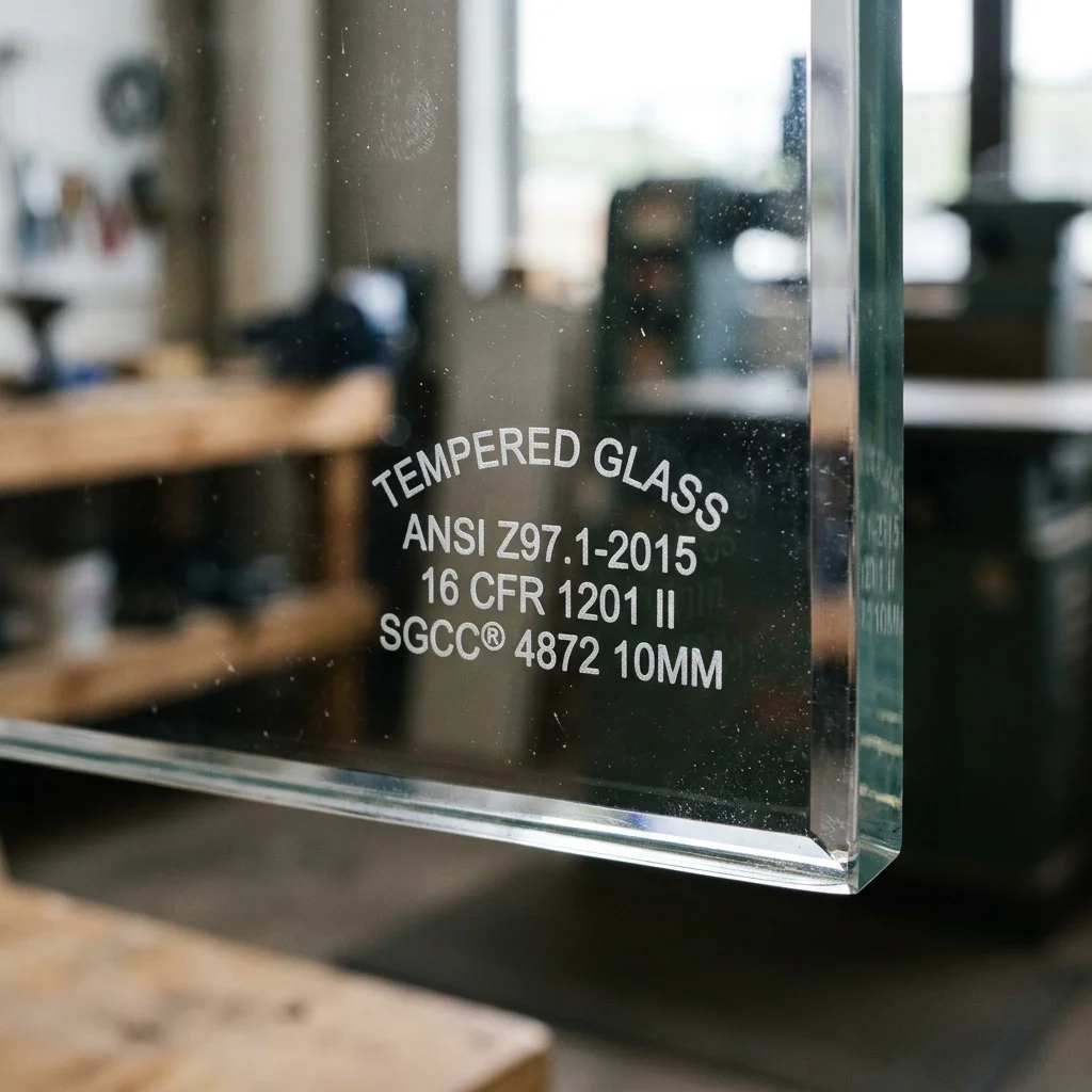 Tempered Glass Safety Stamp