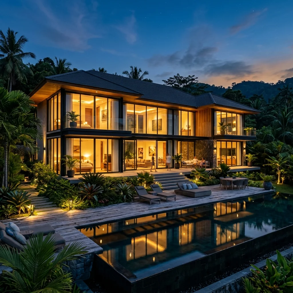 Tropical Villa Windows